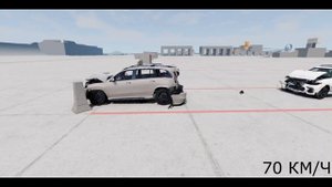 Crash Test Mercedes   Bens GLS vs BMW X7