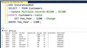 UPDATE multiple values in SQL