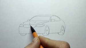 How to draw a BMW M5 F90 2018 / drawing bmw m 5 competition 2019 car