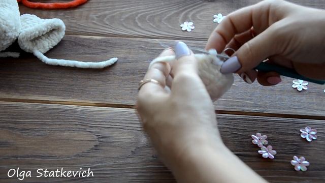 Вяжем плюшевого котенка или лисенка. Пряжа долфин беби.