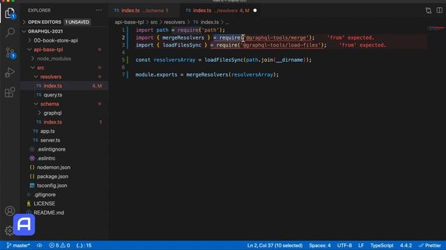 API GraphQL - Modularizar Resolvers - Carga dinámica de ficheros смотреть онлайн
