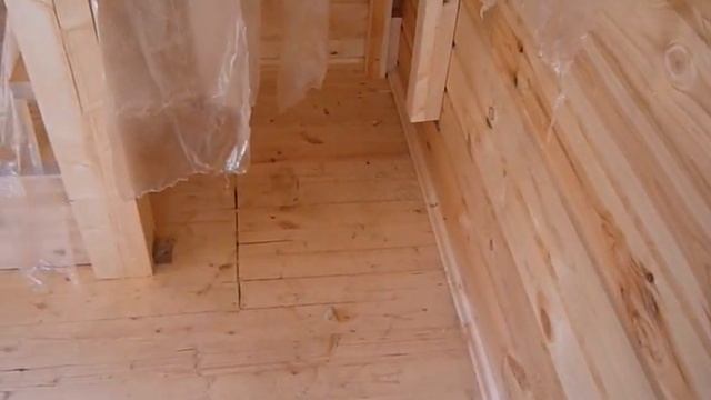 Завершение строительных работ дома из бруса под усадку с мансардой смотреть онлайн