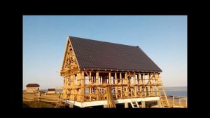Каркасный дом 6 на 9 на свайном фундаменте