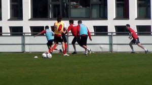 Mikael Ishak and Lukas Podolski trained by Fc Köln , 21.03. 2012