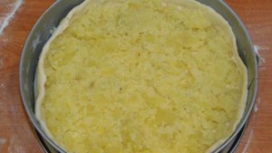 Пирог с картофелем и грибами