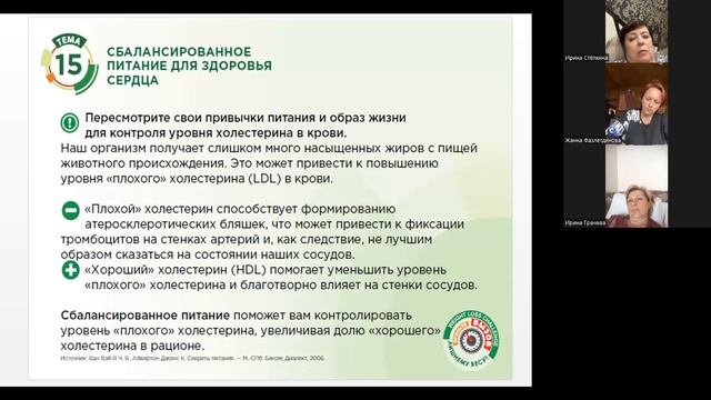 Сбалансированное питания для здоровья сердца. смотреть онлайн