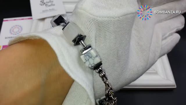 👍👍👍 👉 Браслет Stella Bella, Белое облако, SB10161BR. Элитная бижутерия из Италии