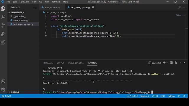 Writing UnitTest in Python | Python Coding Challenge | Beginners Tutorial