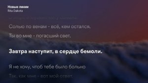 Рита Дакота - Новые Линии (КАРАОКЕ МИНУС)