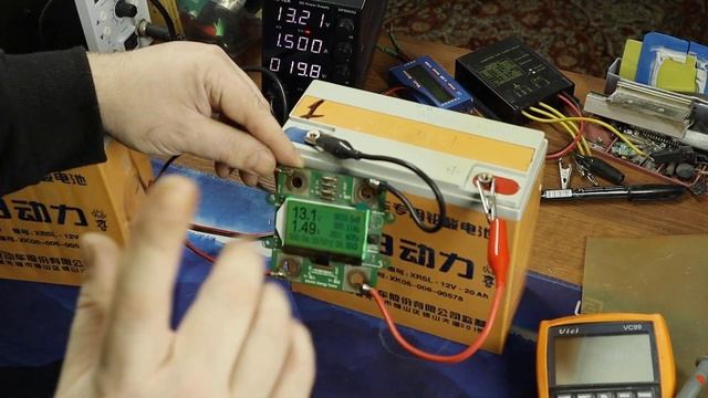 Восстановление АКБ Замер емкости у 6DZM20 через 9 лет хранения