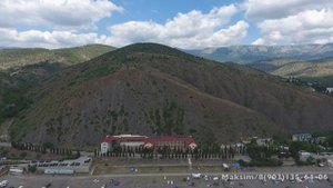 Крым, посёлок Рыбачье с высоты птичьего полёта