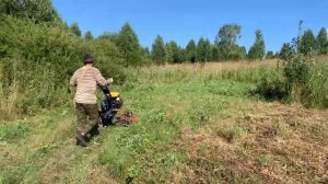 Мотоблок Каскад: Роторная косилка