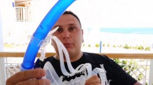 Маска для плавания с трубкой топ за свои деньги INTEX AQUAFLOW SPORT Стекло не пластик