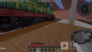 Работаю в депо  ремонт поездов!  серия в майнкрафте!