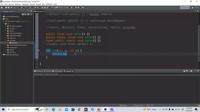 Java Certification-OCA | Methods in Java | All Concepts & Questions | #javatutorial #oca