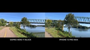 GoPro Hero 11 Black vs iPhone 13 Pro Max Video Comparison