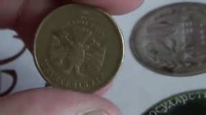 редко такую монету встретишь!!! 10 РУБЛЕЙ 2009 ГОДА БРАК ПЕРЕВЕРТЫШ