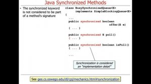 Java Monitor Object Synchronized Methods