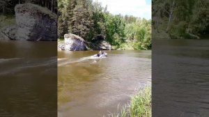 Лодка Ракета 350-У с мотором Hidea 9,8