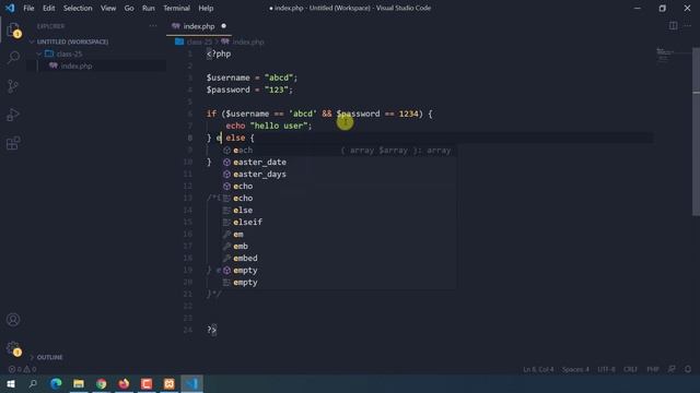 Beginner PHP In Bangla | PHP Nested If In Bangla Tutorial | PHP Bangla Tutorial | P - 25 [Web Ship]