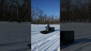 Самодельный мототолкач 15 лошадок