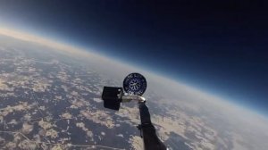 Запуск парашютного высотомера в стратосферу