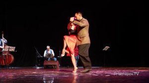 Hernan Che and Ekaterina Koptelova, Tango En Vivo orq., 2, Milonguero Nights in Moscow 2018