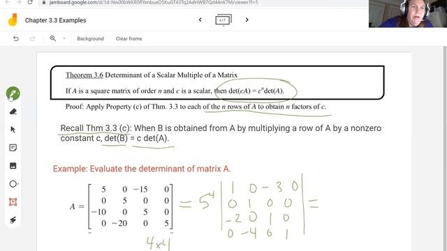 Math 250 Determinant of a Scalar Multiple of a Matrix смотреть онлайн