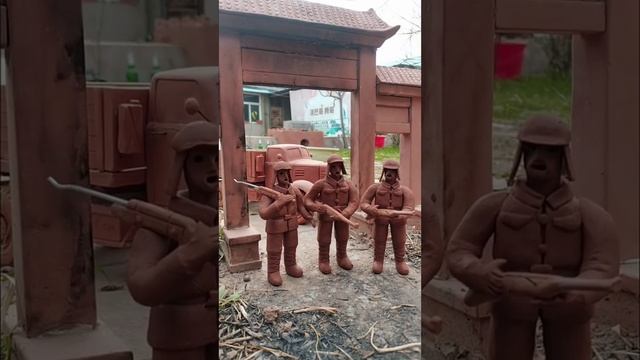 Tyrant Golden Tractor , Red clay dug from the ravine to make a tractor  part  311