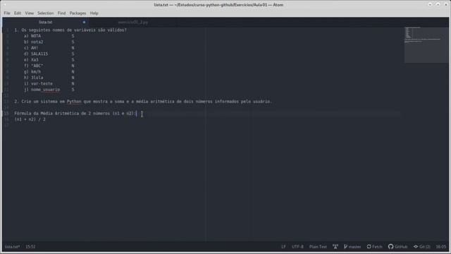 Exercício Aula 01 - Variáveis, Operadores e Tipos de Dados (Curso de Python) | Programa Sem Dor смотреть онлайн