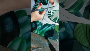 Зубчики легко и быстро на листьях из фоамирана для роз.