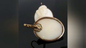 🌟ЗОЛОТО СССР/ КАМЕЯ в советских украшениях/USSR, Soviet gold with CAMEO☆583