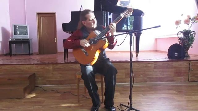 Фламенко! Красивое исполнение на гитаре смотреть онлайн