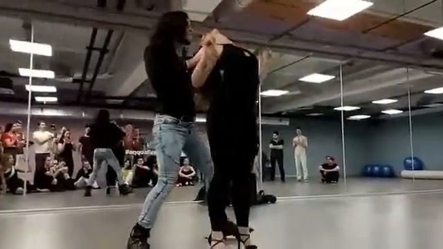 Rafael Latiff and Dashusha Moscow Zouk Congress 2017 after class demo смотреть онлайн