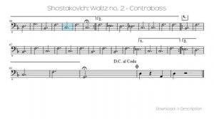 ? Shostakovich: Waltz No. 2 - Contrabass ??