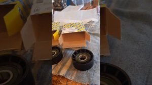 Лада Ларгус Двигатель Рено 1.6л 16 v K4M с кондиционером. Ролики приводного ремня.