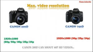 Canon 200D vs Canon 750D Hindi | Canon 750D vs Canon 200D Hindi |