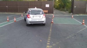 Упражнения на автодроме С.А. (Союз Автошкол Ростов)