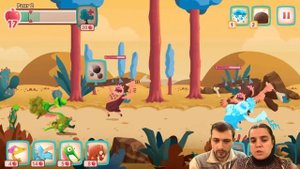 ТРОГЛОДИТКА Приближается к БолтушкЕ и ПРоХоДиМЦу! #449 ИГРА - Dino Bash