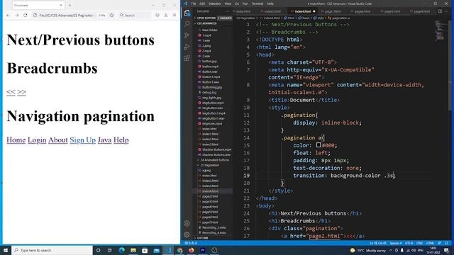 CSS Advance Breadcrumbs Next/Previous buttons смотреть онлайн