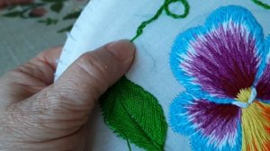 Вышивка гладью для начинающих. Первые шаги. Урок 5. Stitch embroidery for beginners. Lesson 5.