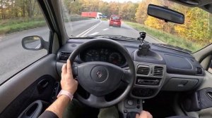 2004 Renault Thalia [1.4 75HP] |0-100| POV Test Drive #1401 Joe Black