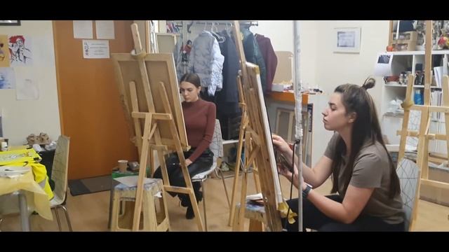 Рисуем Таню с натуры. #Скетчи. Портрет девушки #туса Студия CANVAS