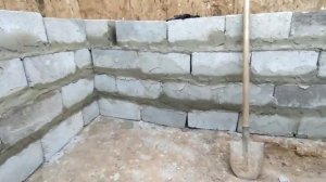 Сливная яма, Выгребная яма со шлакоблока
