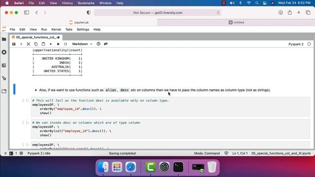 Apache Spark Python - Processing Column Data - Special Functions - col and lit