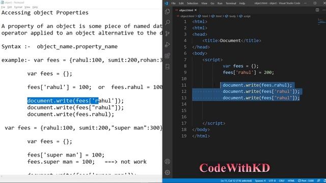 Accessing Object Properties in JavaScript