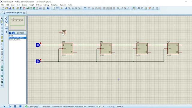 Implementation of Serial in- Serial Out (SISO) or Shift register using Proteus simulation смотреть онлайн