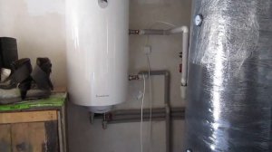 Бойлер косвенного нагрева с твердотопливным котлом