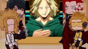 Pro Heroes react to One For All User || Deku's Dream || Bnha react