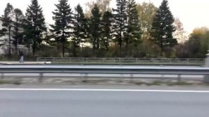 Поездка на автобусе с810 от метро Домодедовская до Домодедовского кладбища